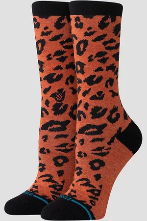 Stance Spotted Out Crew Chaussettes marron