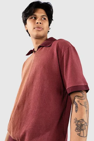 Element Cotton Mesh Polo rouge