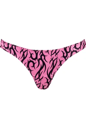 BlueBella BB x Ashley Williams String en Satin De Luxe Imprimé Tatouage