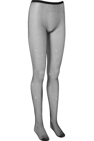 BlueBella Collant en Résille avec strass Noir