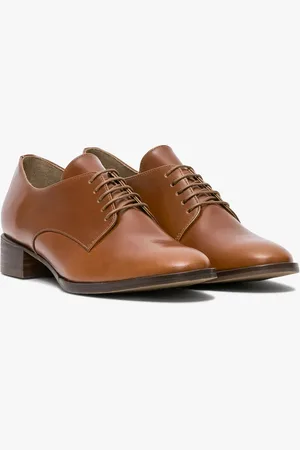 Derby femme marron hot sale