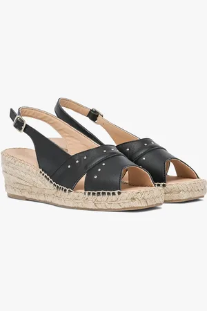 Epaisse Sandales Nu pieds pour Femme en couleur noir FASHIOLA