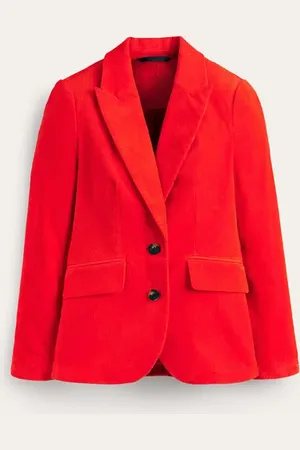 Blazer velours femme online rouge