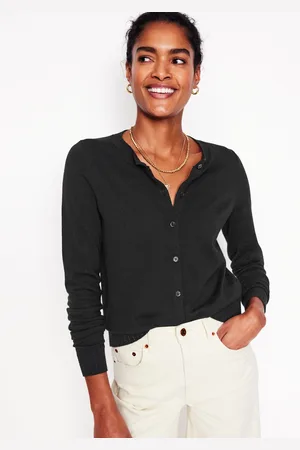 Boden Gilet col rond Emilia en coton-Noir