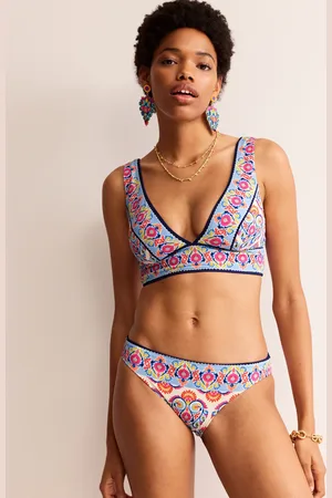 Boden Bas de bikini intemporel-Ivoire, motif Flora Stamp