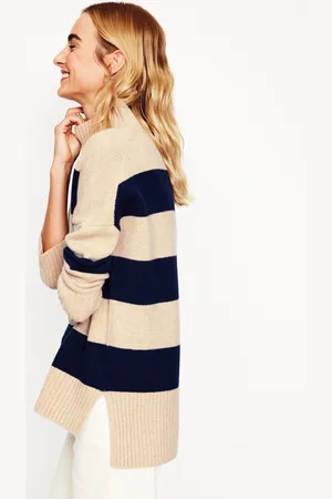 Boden Pull Jessica oversize-Mélange Chinchilla, Marine
