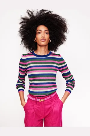 Boden Pull de fête rayé-À Rayures Multicolores