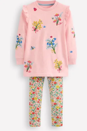 Boden Ensemble sweat tunique et legging-Motif floral baies