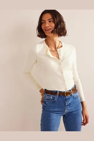 Boden Cardigan Catriona en coton-Black