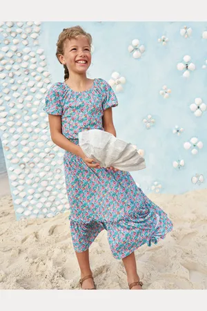 Boden Jupe midi en jersey-Bunt Blumenbeet