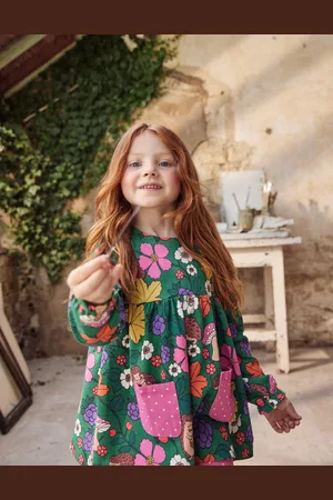 Boden Ensemble imprimé tunique et legging-Hérissons émeraude profond