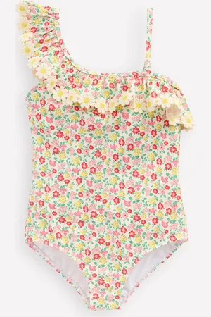 Boden Maillot de bain Lila asymétrique-Motif Summer Flowerbed multi