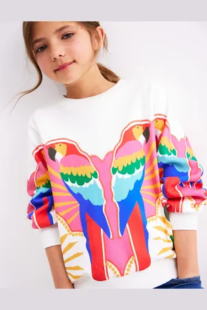 Boden Sweat imprimé décontracté-Motif perroquet multi