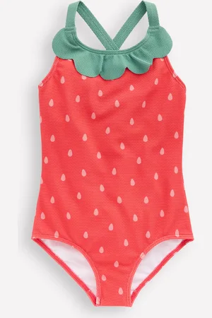 Boden Maillot de bain fun à dos croisé-Fraise