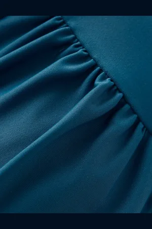 Boden Haut de bikini froncé Kythira-Bleu littoral