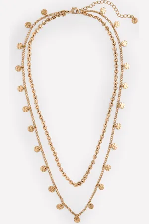 Boden Collier martelé et superposé à disques-Aquamarine Bunny