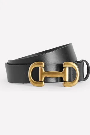 Boden Ceinture Iris en cuir à mors-Noir