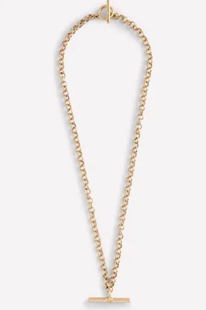 Boden Collier chaîne à barre en T-Aquamarine Bunny