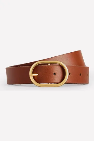 Boden Ceinture classique en cuir-Fauve