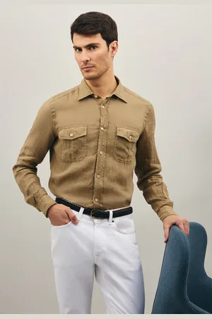 Boglioli Chemise De Cow-boy En Lin