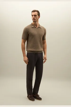 Boglioli Polo À Manches Courtes En Coton Jacquard