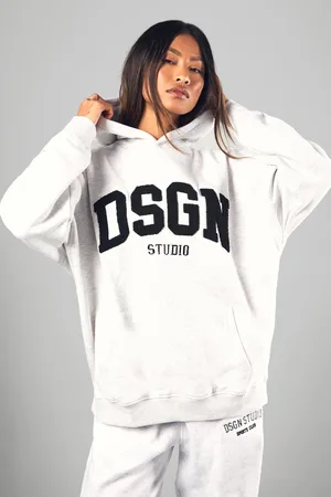 Boohoo Sweat À Capuche Oversize À Slogan Dsgn Studio