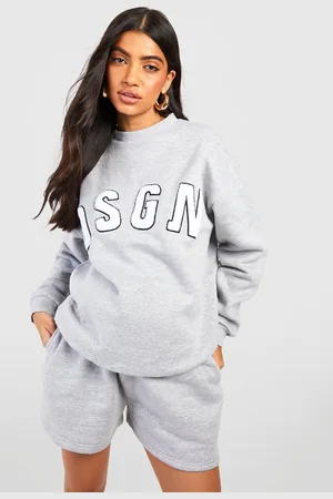 Boohoo Maternité,Survêtement De Grossesse Avec Sweat Et Short