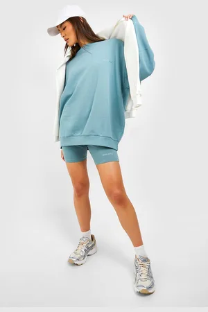 Boohoo Ensemble Avec Sweat Oversize Et Short Cycliste