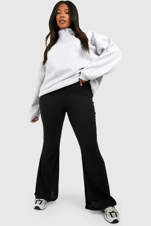 Boohoo Grande Taille,Pantalon Flare Côtelé