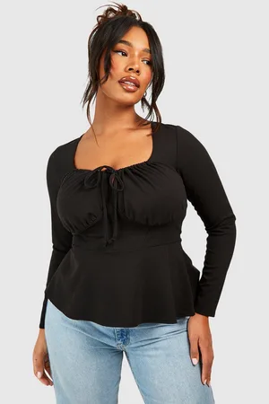 Boohoo Grande Taille,Corset Froncé