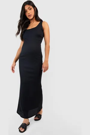 Boohoo Maternité,Robe De Grossesse Longue Côtelée