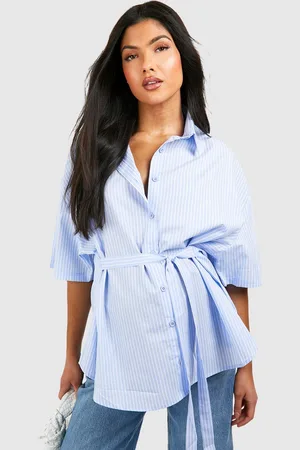 Boohoo Maternité,Chemise De Grossesse Nouée À Rayures