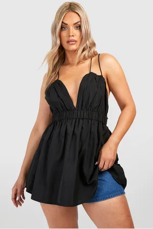 Boohoo Grande Taille,Caraco Froncé À Volants