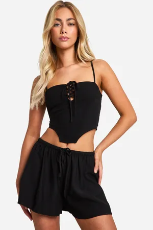 Boohoo Corset À Lacets