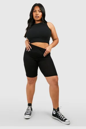 Boohoo Grande Taille,Short Cycliste Long Basique En Jersey