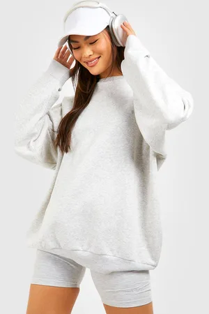 Boohoo Ensemble Avec Sweat Oversize Et Short Cycliste