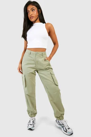 Boohoo "Petite",Jogging Cargo Taille Haute