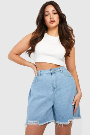 Boohoo Grande Taille,Bermuda Déchiré Surteint