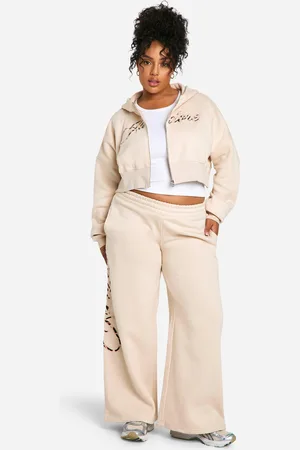 Boohoo Grande Taille,Survêtement Oversize Zippé À Imprimé Léopard