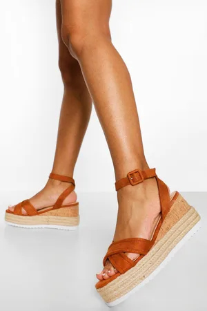 Boohoo Sandales Style Espadrilles À Plateforme Et Brides Croisées