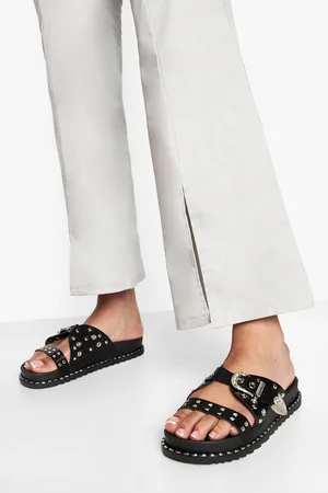 Boohoo Claquettes Style Western À Brides Cloutées