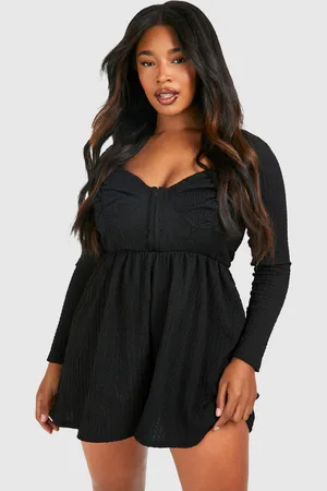 Boohoo Grande Taille,Combinaison Corset Texturée