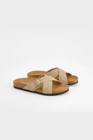 Boohoo Claquettes Croisées À Boucle,Pointure Large