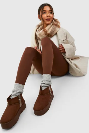 Boohoo Bottes Brodées À Plateforme
