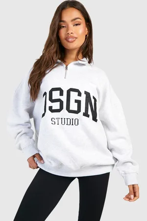 Boohoo Sweat Zippé À Slogan Dsgn Studio