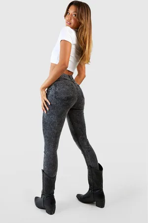 Boohoo Jean Skinny Push,Up Taille Haute