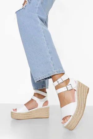 Boohoo Sandales Style Espadrilles À Plateforme Et Brides