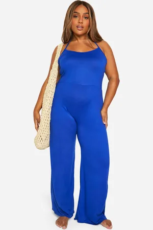 Boohoo Grande Taille,Combinaison De Plage Super Douce À Attaches