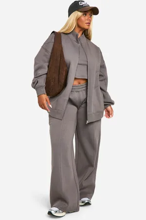 Boohoo Grande Taille,Survêtement 3 Pièces À Coutures Zippées