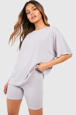 Boohoo Ensemble Avec T,Shirt Oversize Et Short Cycliste